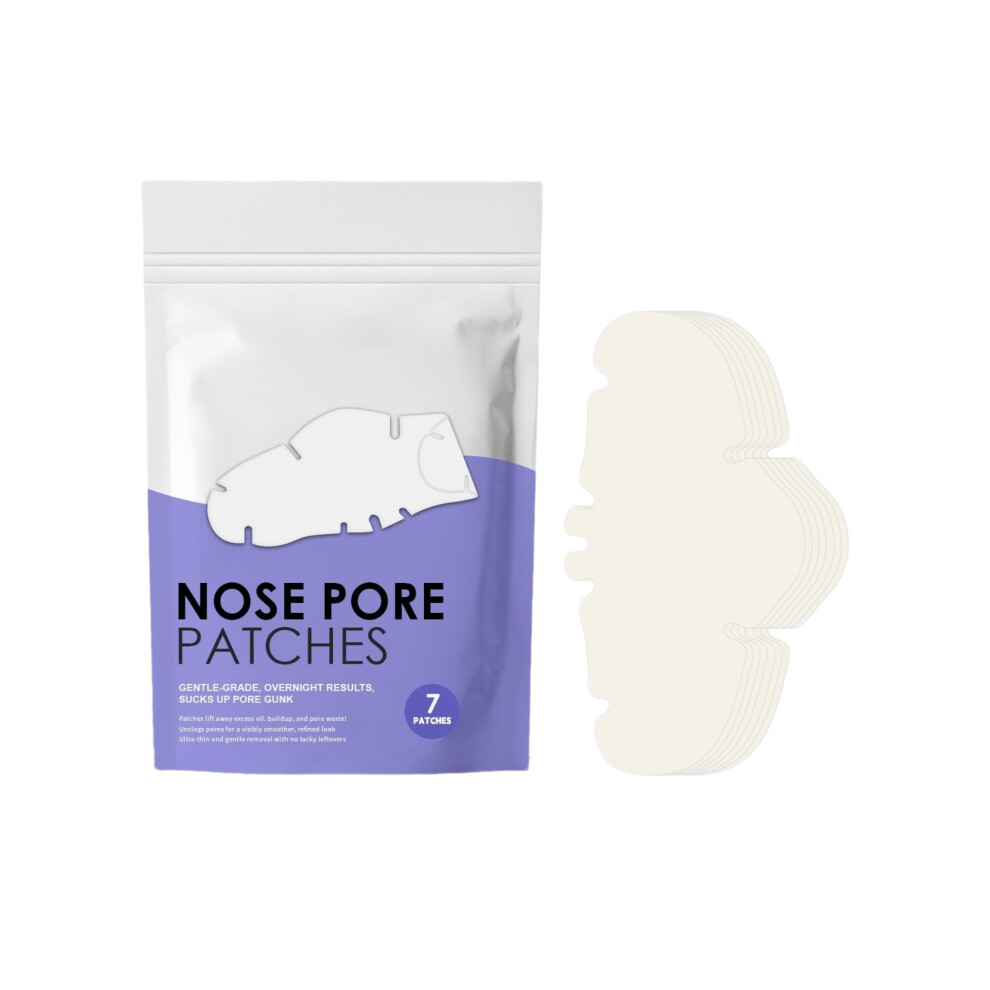 Pore Cleansing Nose Strips with Volcanic Mud and Collagen, Gentle Blackhead Remover, 21 Count