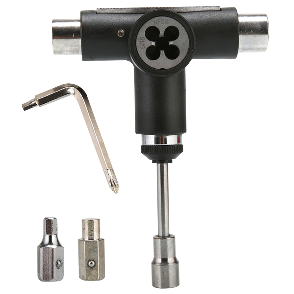 Skate Tool Allinone Tshaped Tool With Allen Wrench, Multifunctional Accessories For Scooter, Bike, Roller Skates 9001264000547