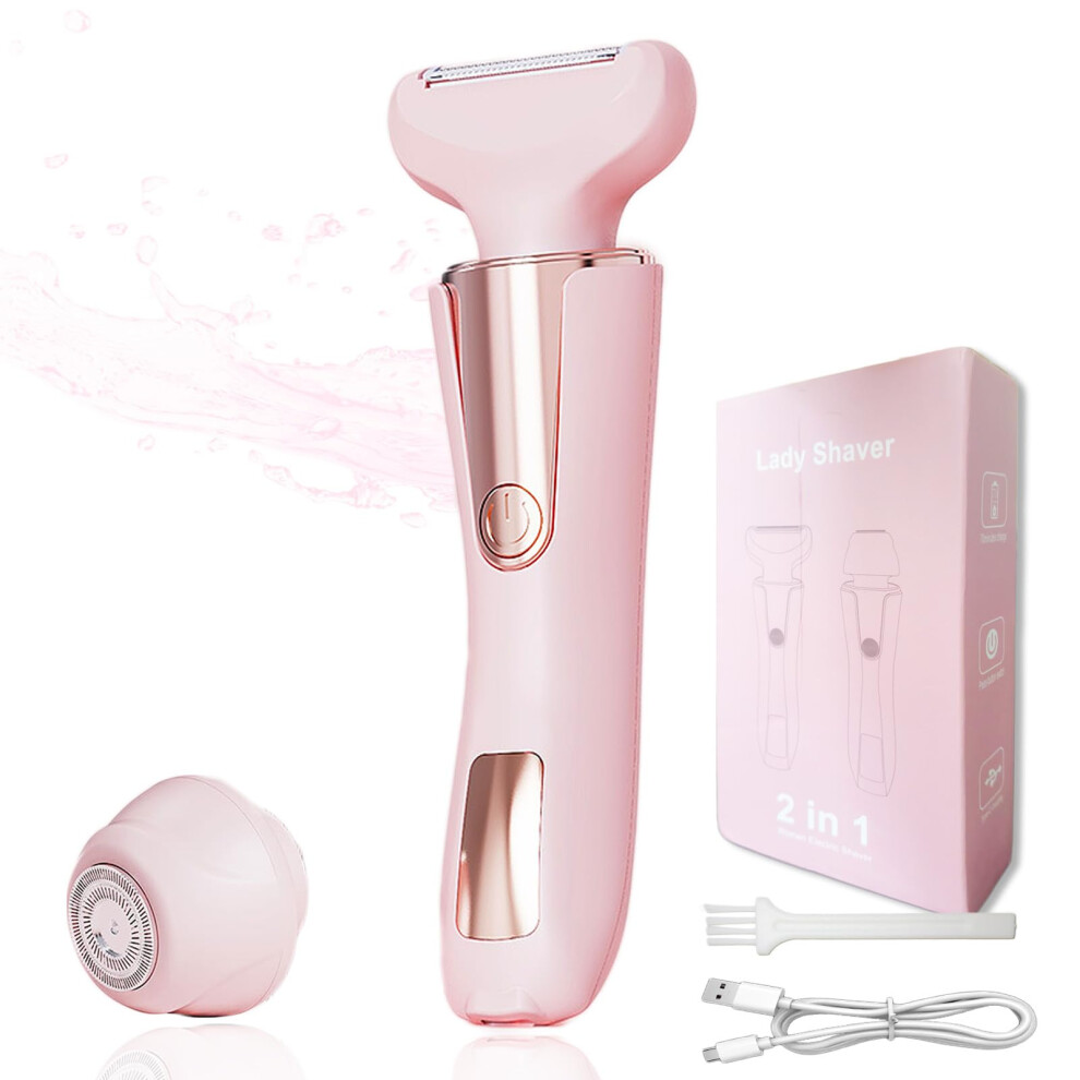 Women's Bikini Trimmer 3in1 DualHead Waterproof Electric Shaver USBC Rechargeable OLED Display