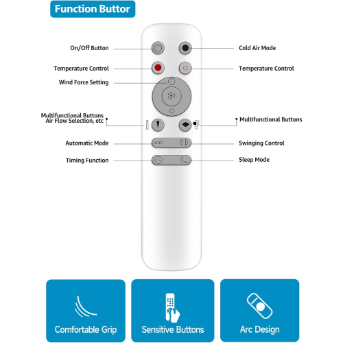 New Replacement Universal Remote Control for Dyson Hot + Cool Fan Heater Tower,ABS Material Dyson Remote Control 1