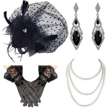 Hair Clip Headwear with Veil for Women and Girls