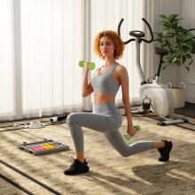 HOMCOM 6kg Dumbbell Fitness Weights Set for Men and Women, Home Gym Workout