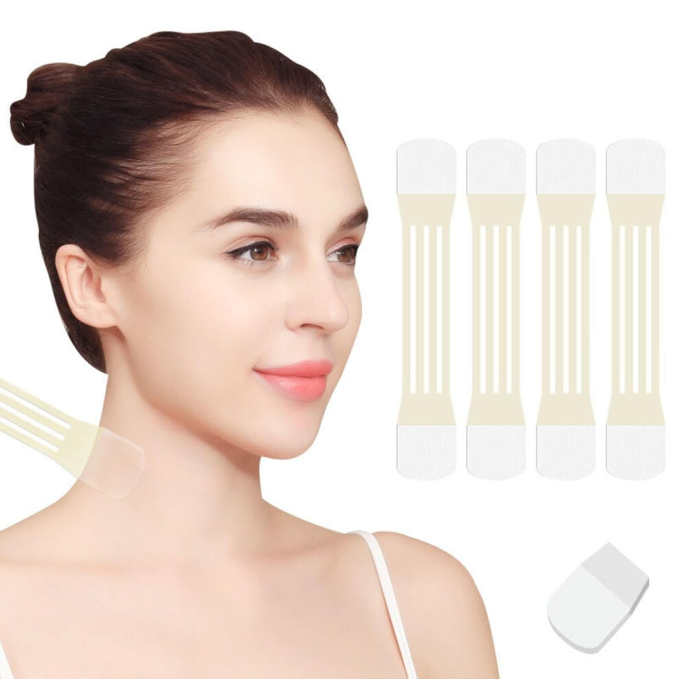 Neck Lift Tape Invisible Waterproof Strips for Instant Firming and Wrinkle Smoothing 20Pcs
