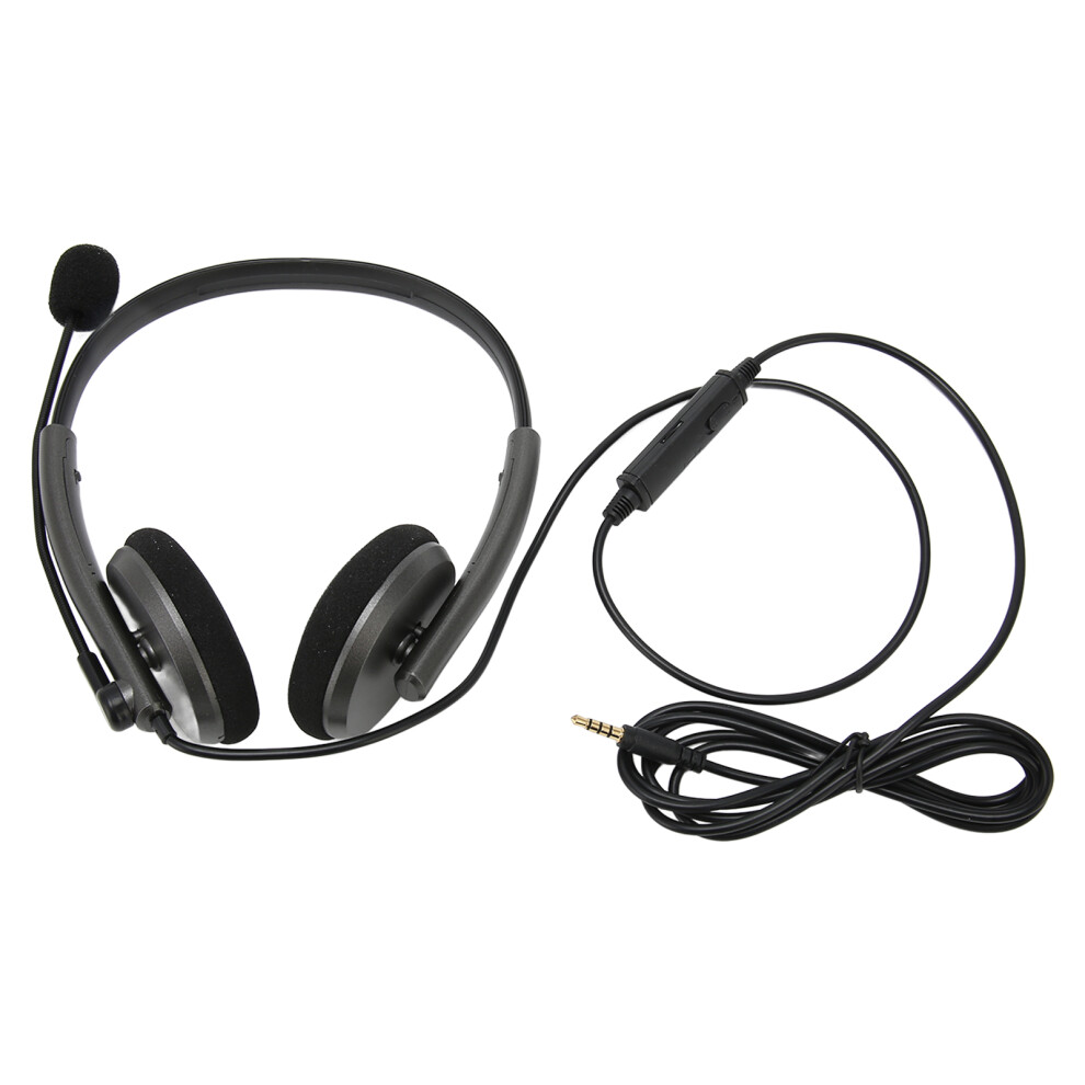 Hd Voice Communication Headset With Retractable Headband Rotatable Microphone Works With Skype Webinars Call Center 9416038557637