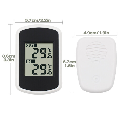 Καινοτόμο θερμόμετρο εσωτερικού και εξωτερικού χώρου, ψηφιακός μετρητής 1