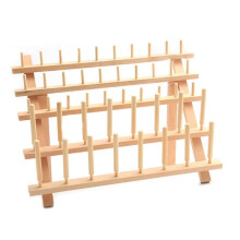 (46 axis) Braiding Hair Rack Standing Hair Braiding Holder Wooden Braiding Hair Stand