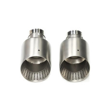 Car Exhaust Tip Matte Stainless Steel Muffler Tip 60mm 63mm for VW GTI MK7 Golf 7 Universal