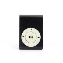 Digital MP3 Player with Clip, Rechargeable Lithium Battery Support Memory Card Device, No Display Screen Touch Button 3.5mm USB 2.0 Portable Music Pla