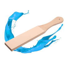 Leather Sharpening Strop Kit Double Sided Beechwood for Knives and Razors Precision Blade Care