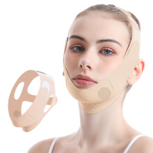 V Line Face Lift Mask with Breathable Graphene Fabric, Double Chin Reducer Strap, Adjustable Fit