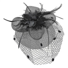 hand-knotted hemp mesh headdress women headwear