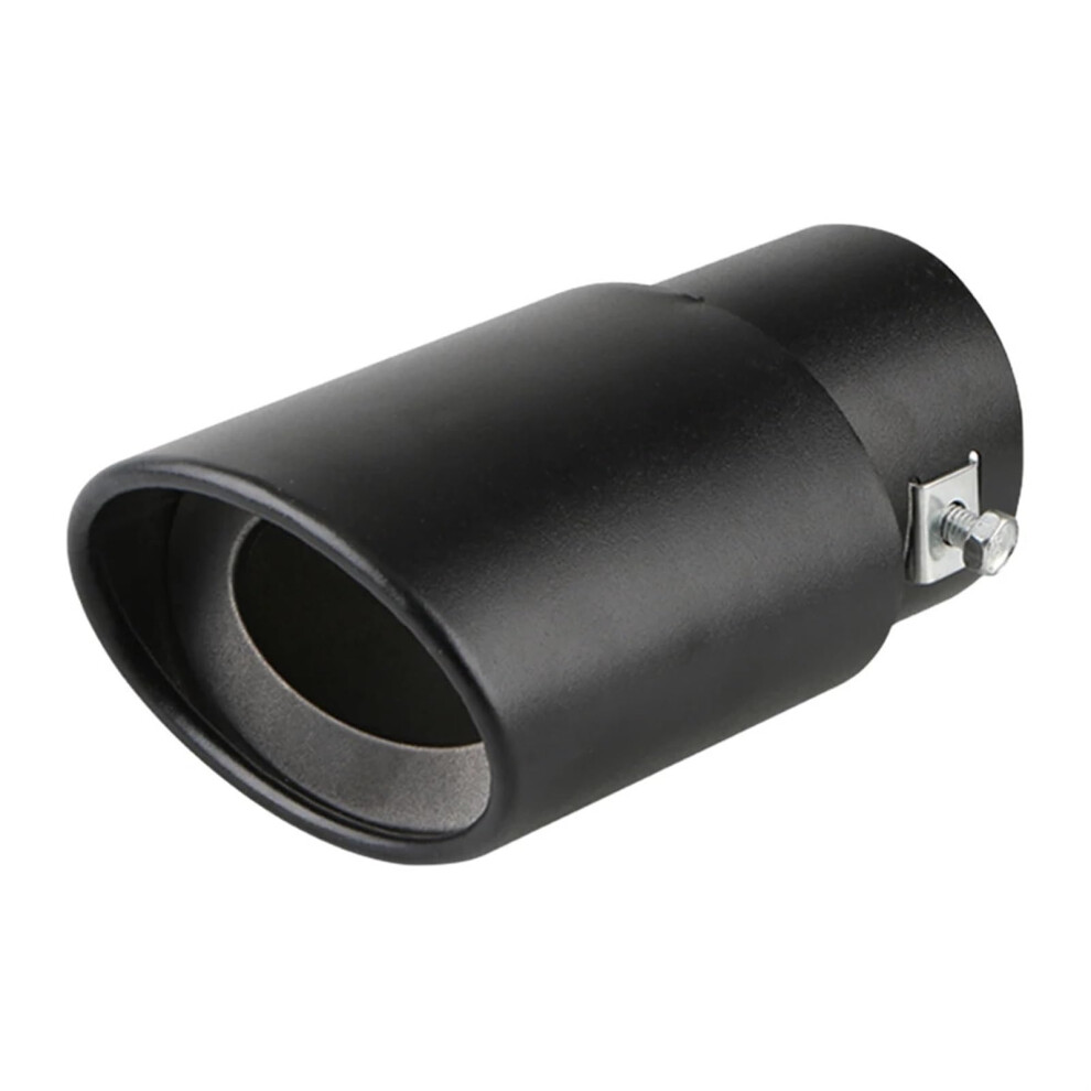 Matte Car Exhaust Tip With Scratchresistant Coating And Oval Rear Tailpipe Design Black 9001264000776