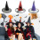 5Pcs Halloween Decorations Witch Hat Halloween for Kid-Silver 6