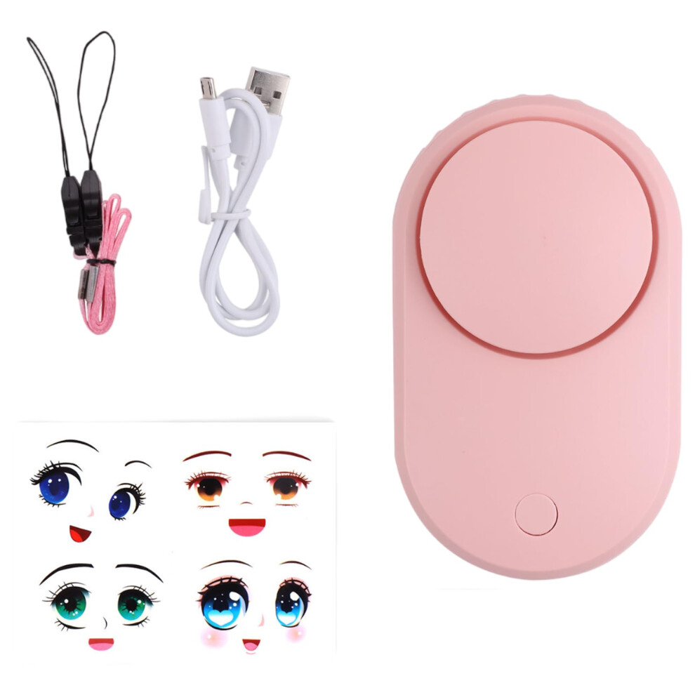 Eyelash Fan with 3Speed Wind Control, Handheld Lash Dryer for Extensions, Mini Fan with Lanyard