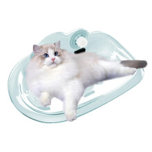 Floating Cat Perch with Suction Cups, Indoor Green Cat Hammock for Sunbathing, Shock-Proof Window Bed for Pets