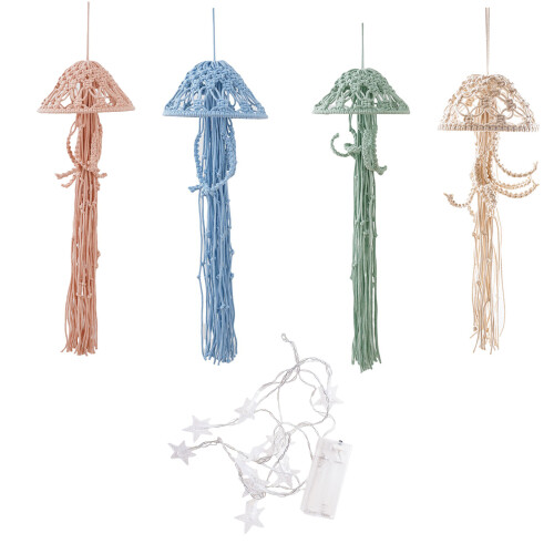 Delightful Jellyfish Ceiling Decor-Pink String lights includ 1