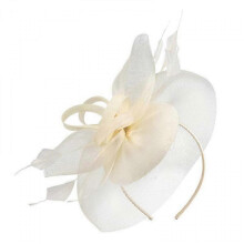 (Beige) Hats for Women Tea Party Headwear Cocktail Halloween Accessory