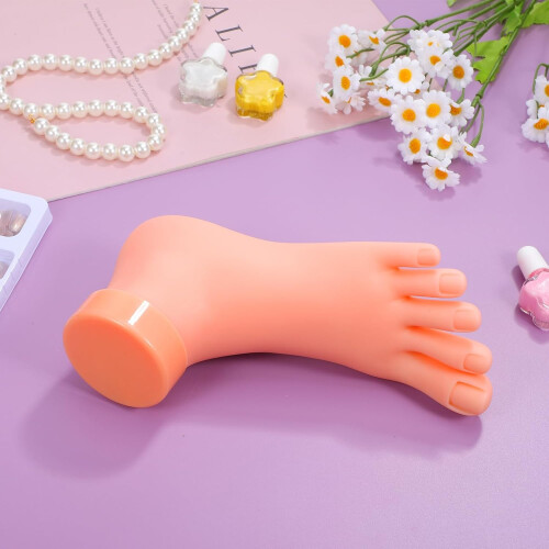 Manicure Practice Foot Model with Realistic Skin Texture for Professional Pedicure Training 2