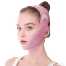 Chin Strap for Double Chin, Adjustable V Line Face Lifting Mask with Breathable Fabric for Women and Men
