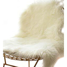 Artificial Sheepskin Rug, Generous Size, Machine Washable, Soft Ivory Suede Backing, 26 In. X 37 In. Thick Pile, Perfect For Home Decoration And Easy