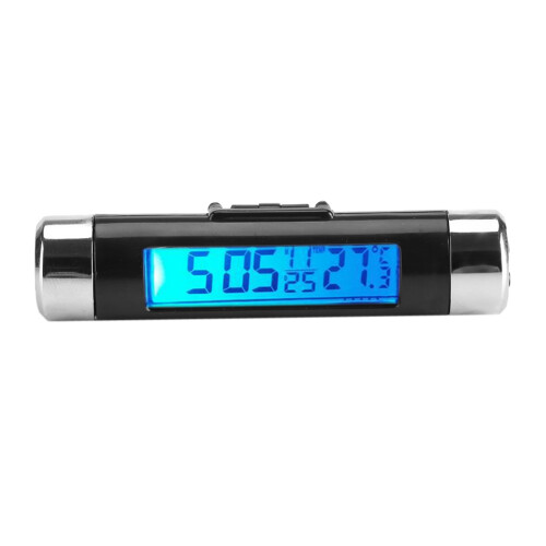 Ρολόι LCD αυτοκινήτου για αδιάλειπτη χρονομέτρηση, φορητή οθόνη θερμοκρασίας 1