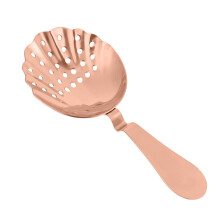 Stainless Steel Ice Strainer Rose Gold Finish Cocktail Strainer Bar Tool Professional Bartender