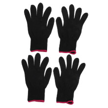 Heat Resistant Gloves with AntiSlip Silicone Bumps for Curling Iron Hair Styling Barbershop and Home Use