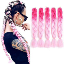 5-pack Jumbo Braid Synthetic Hair Hair Braid Extensions for Crochet Twist Braided Hair
