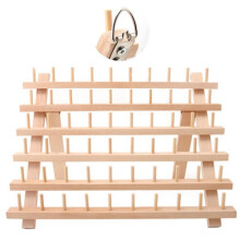 (60 axis with hook) Braiding Hair Rack Standing Hair Braiding Holder Wooden Braiding Hair Stand