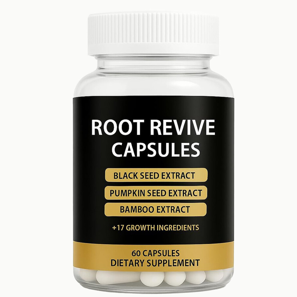Hair Growth Capsules for Black Women with Biotin Black Seed Saw Palmetto to Boost and Strengthen Hair, 60 Ct