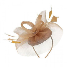 (Golden) Hats for Women Tea Party Headwear Cocktail Halloween Accessory
