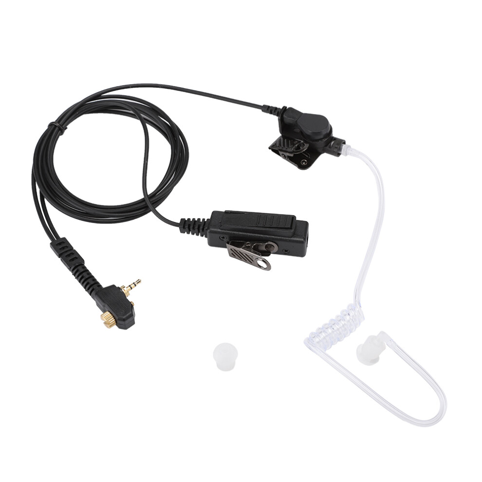 Sensitive Built In Mic Walkie Talkies Earpiece Covert Acoustic Tube Noise Isolation Foam Soft Protein Leather Hands Free Compatible Enhanced Sound Qua 9416038565885