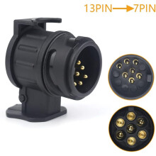 Adattatore universale per rimorchio, connettore da 13 pin a 7 pin per un trasferimento del segnale fluido, design impermeabile per tutte le