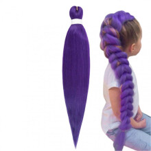 Purple Hair Extensions 30Inch PreStretched Braiding Hair for Braids Synthetic Braiding Hair for Stage Cosplay Halloween