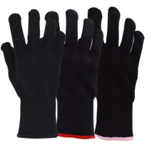 3 Pcs Professional Heat Resistant Gloves for Hair Styling Tools Curling Iron and Wand, One Size