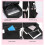 Kulomi backpack Student backpack black and white lying cat -1 5