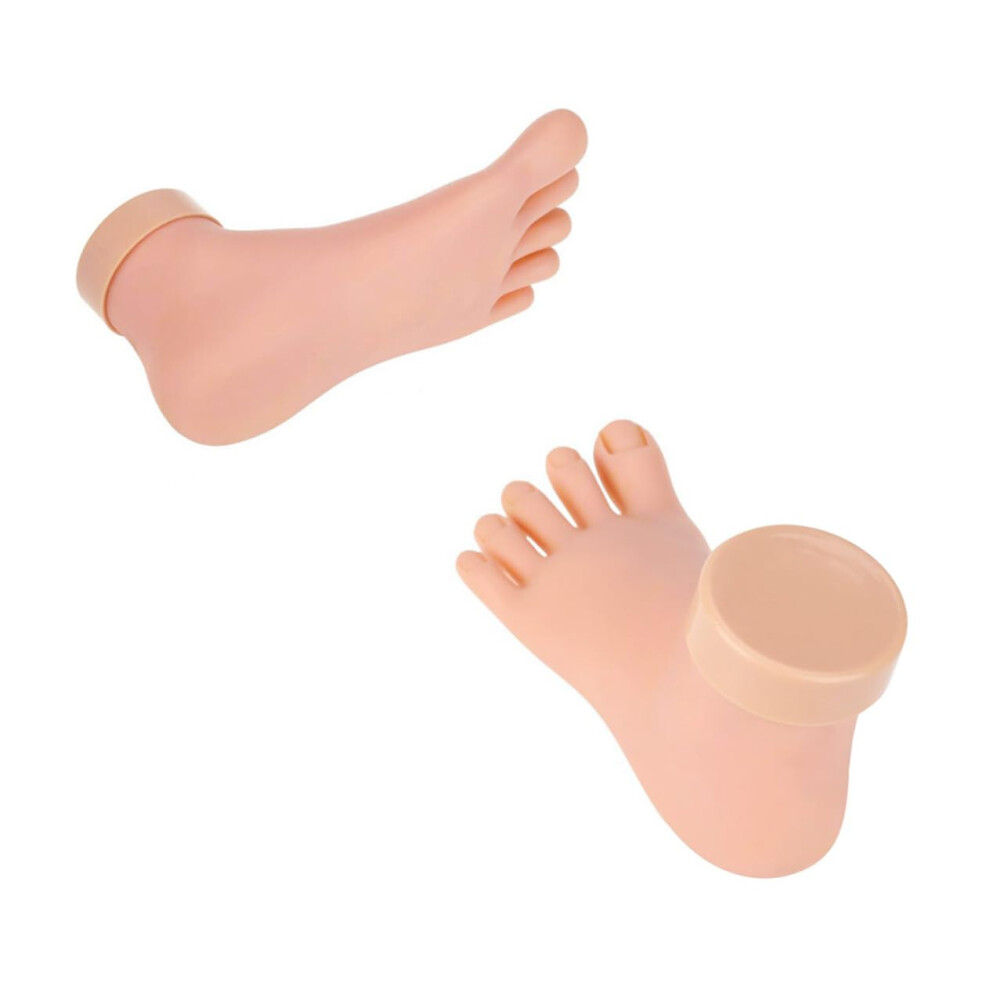 Realistic Silicone Foot Nail Practice Model for Professional Manicure Pedicure Training