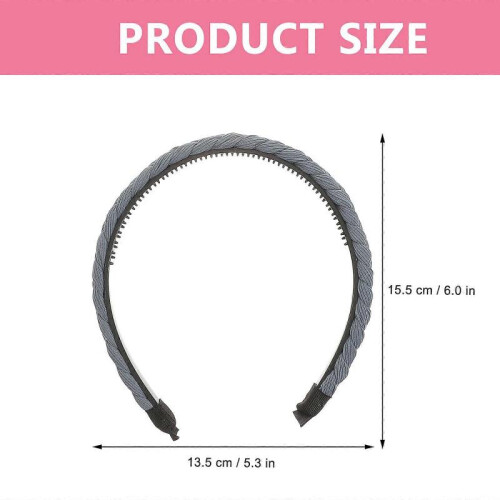 Braid Hair Headband Braided Hair Headband with Anti-Slip Function 30Pcs Set 1