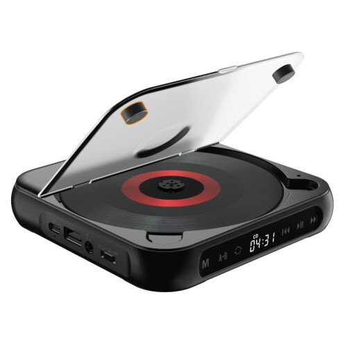 Φορητό CD Player, Πολυλειτουργικό Music Player με θύρα USB, Προσωπικό CD Player συμβατό με Bluetooth 2