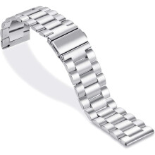Correas de acero inoxidable para Samsung Galaxy Watch, pulsera ajustable de fácil instalación con herramienta de ajuste de eslabones para Galaxy
