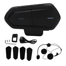 Bluetooth-communicatiesysteem voor motorrijders, Hi-Fi stereo draadloze technologie, CVC-ruisonderdrukking, motorheadset met handsfree-functie.