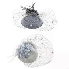 Hats 20s Solid Color Pillbox Hat Party Headwear