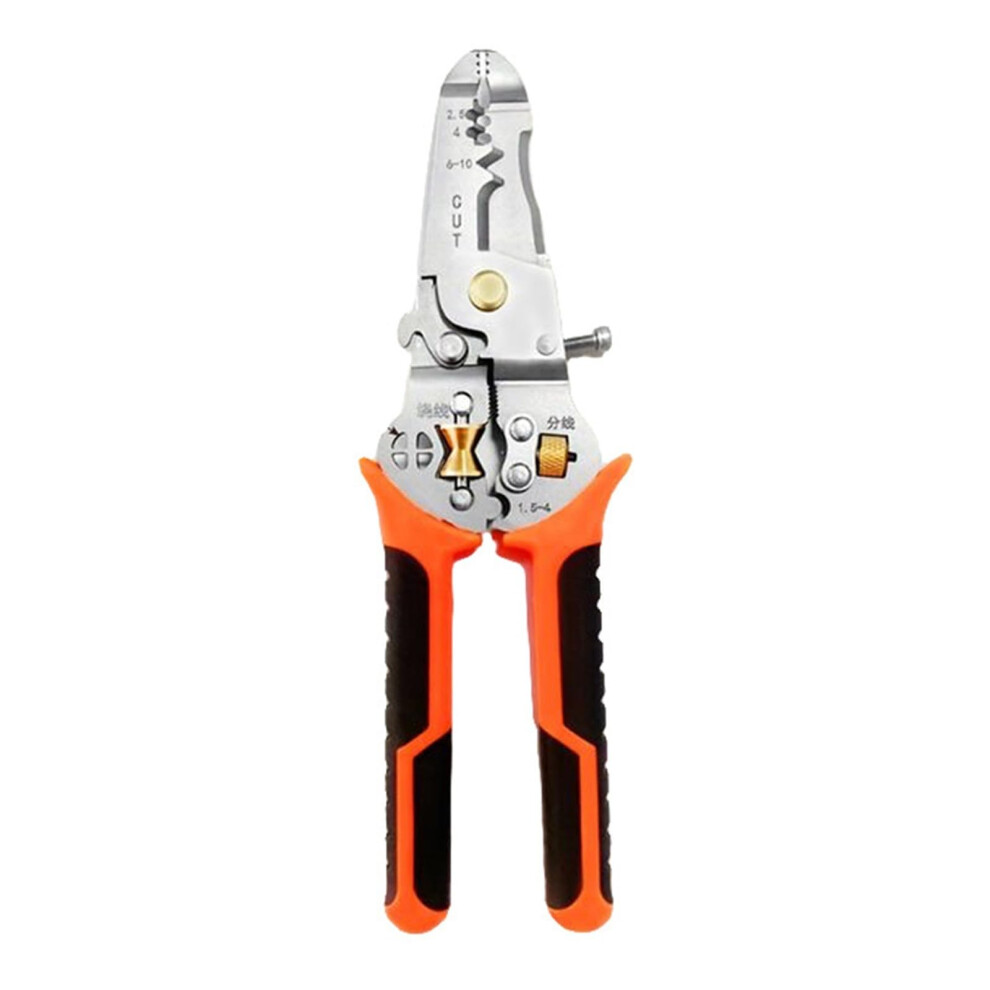 Heavy Duty Multipurpose Wire Cutter Stripper Tool, 10 Functions, Ergonomic Handle For Secure Grip, Nonslip Wire Crimper 9001264002947