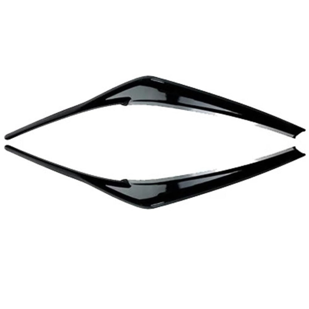 Gloss Headlight Eyebrow Trim With Scratch Protection And Sporty Look For Toyota Camry 2018+ Black 9426802843347