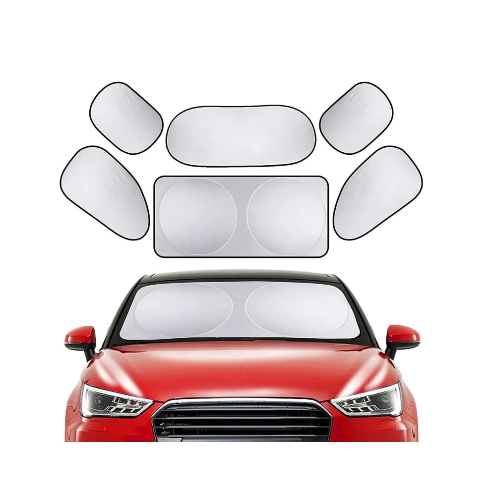 Car Sun Shade Set With Uv Protection And Heat Insulation, Front Windshield Shades With Suction Cups 9119770759801