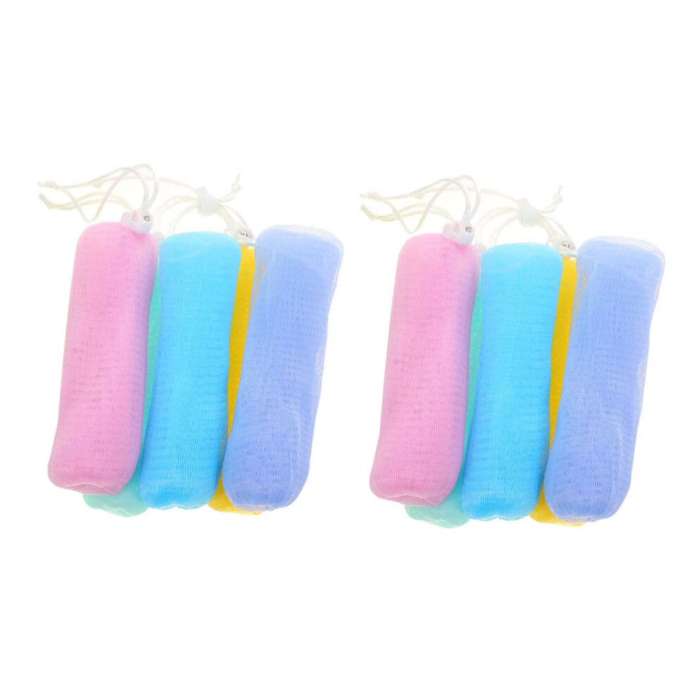 10pcs Soap Saver Pouch Exfoliating Mesh Bag for Shower and Bath with Hanging Rope and Rich Lather
