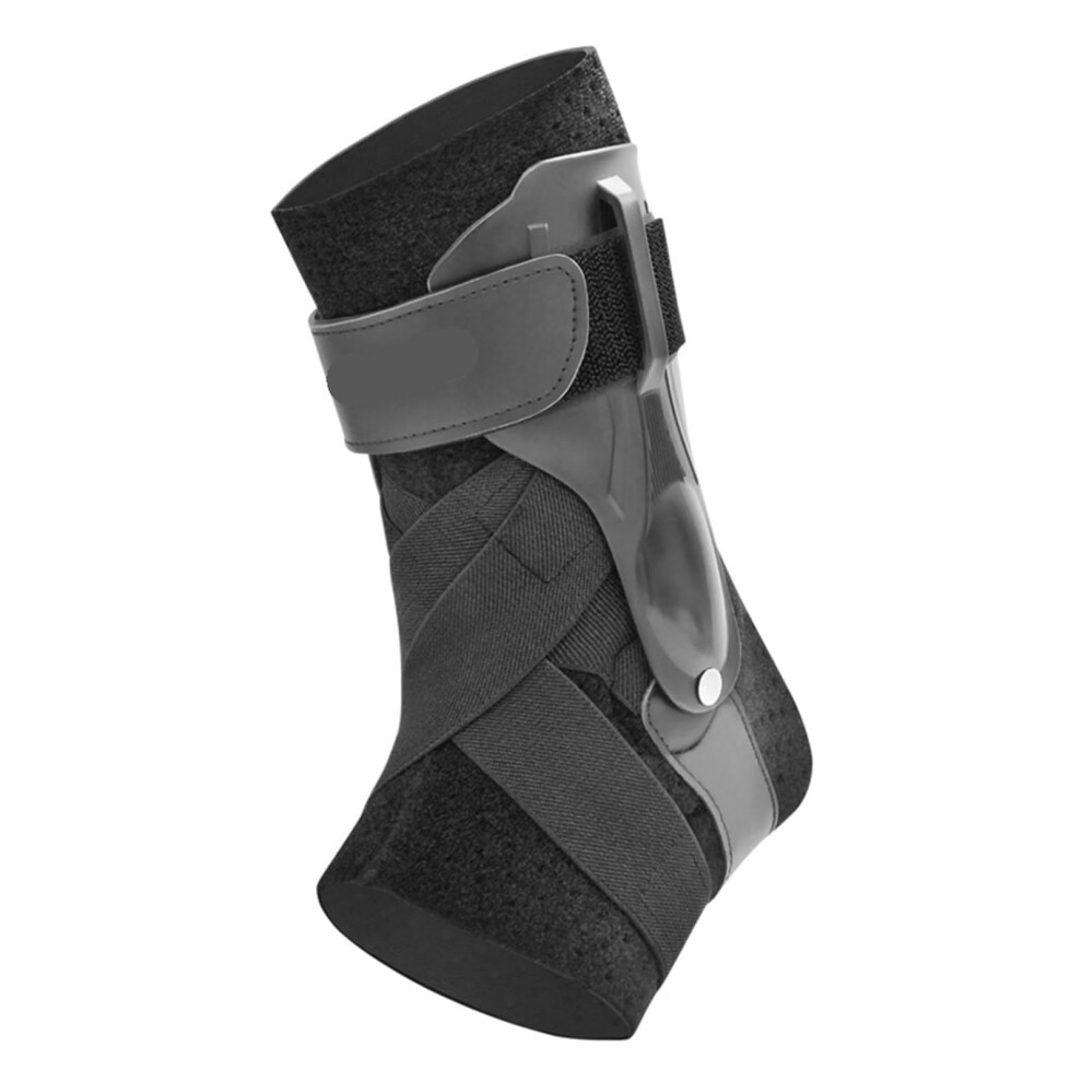 Ankle Support One Piece Ankle Brace With Side Stabilizers For Sprained Ankle, Sports, Size C, M