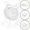 4Pcs Fascinator Hat White Woolen for Decoration Wedding Headwear 5