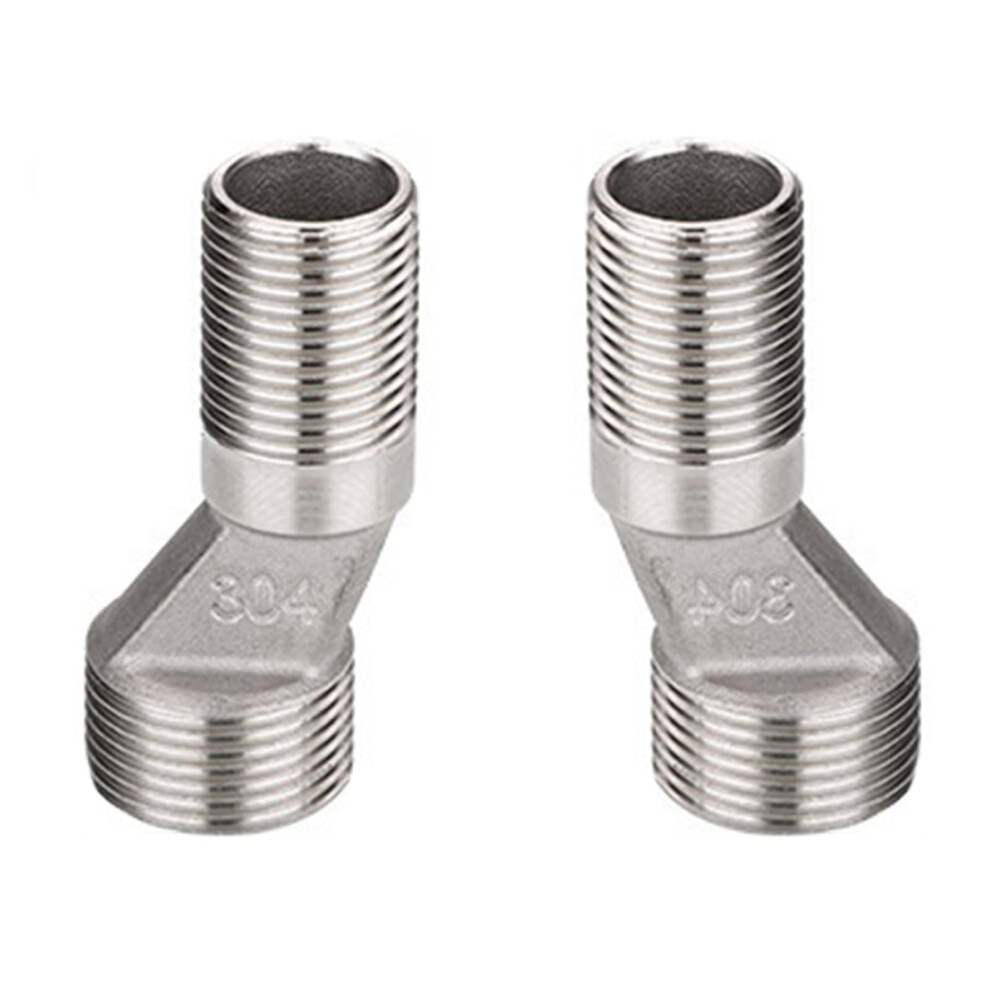Steel Wall Faucet Connectors 50Mm And 65Mm Faucet Extension Adapters Set For Wall Installation Fixture Accessory 9001264005054