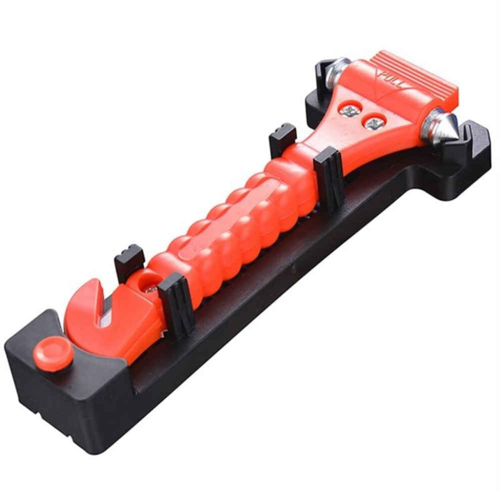 Car Emergency Escape Tool With Safety Hammer, Window Breaker And Seatbelt Cutter Red 9001264004279